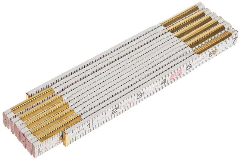 Lufkin مسطرة المهندس الخشبية كريسنت لوفكين 5/8" × 6' نهاية حمراء® - 1066DN ، أبيض - Image 3